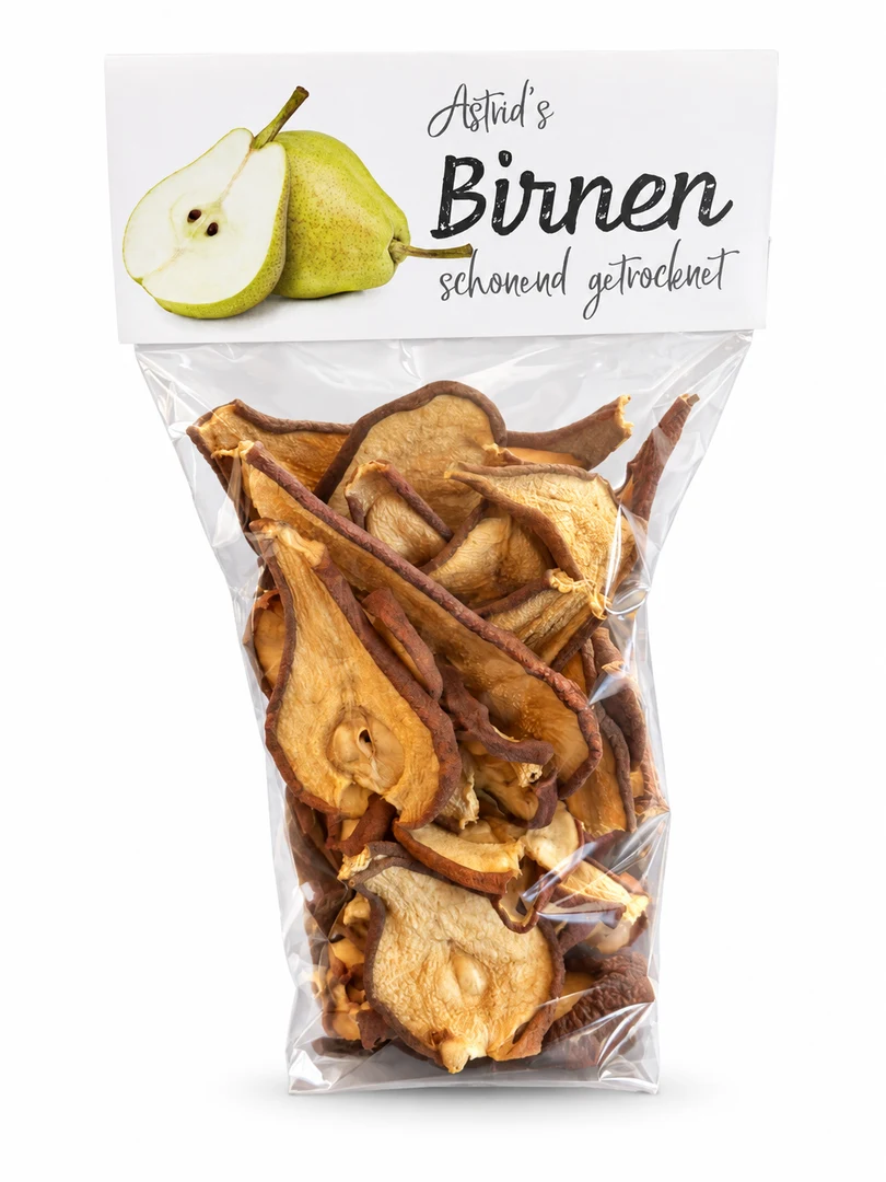 Birnen in Astrids Originalverpackung