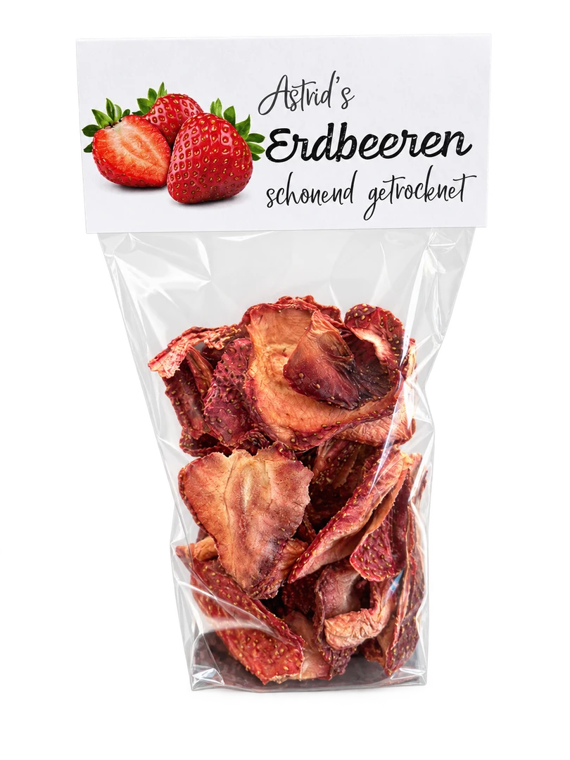 Erdbeeren in Astrids Originalverpackung