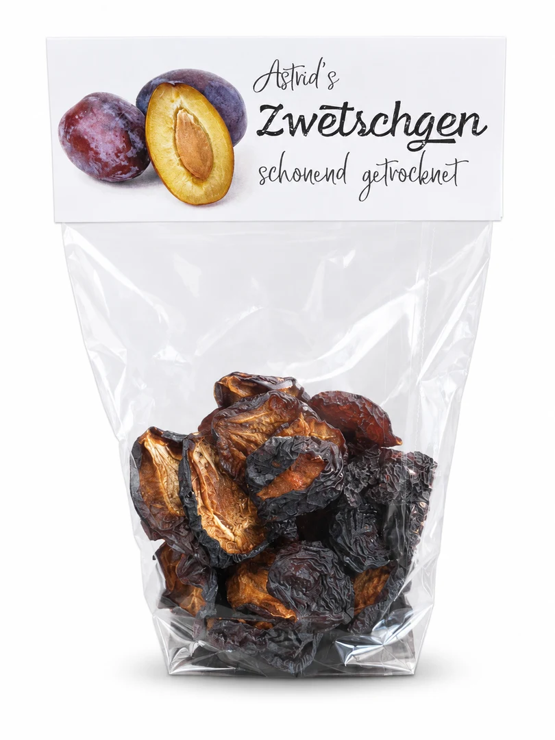 Zwetschgen in Astrids Originalverpackung